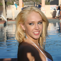 Kagney Linn Karter at the Pool in FreeOnes Outfit