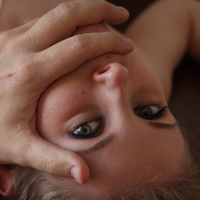 Lil Candy explores her tight little body with the help of her guys
