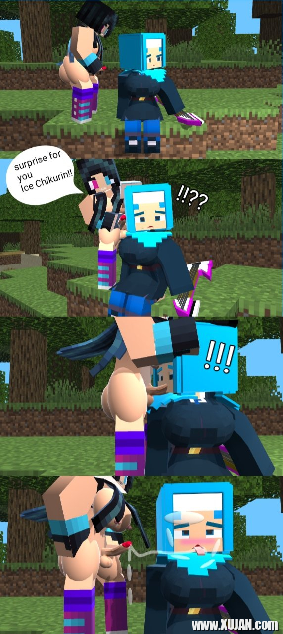 MoriRoseMC y katakum e Ice Chikurin minecraft prisma 3D Comic y - Photo #3318294
