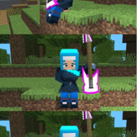 MoriRoseMC y katakum e Ice Chikurin minecraft prisma 3D Comic y
