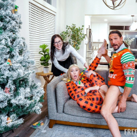 Nikki Zee loves watching Kay Lovely riding a dick on the couch