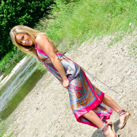 Meet Madden takes off her Hippy Dress by a Lake