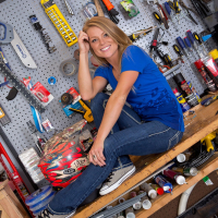 Meet Madden wearing sexy Panties in a Workshop