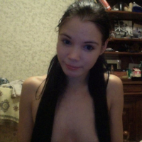 Brunette teen Lovenia Lux teasing with her amazing figure
