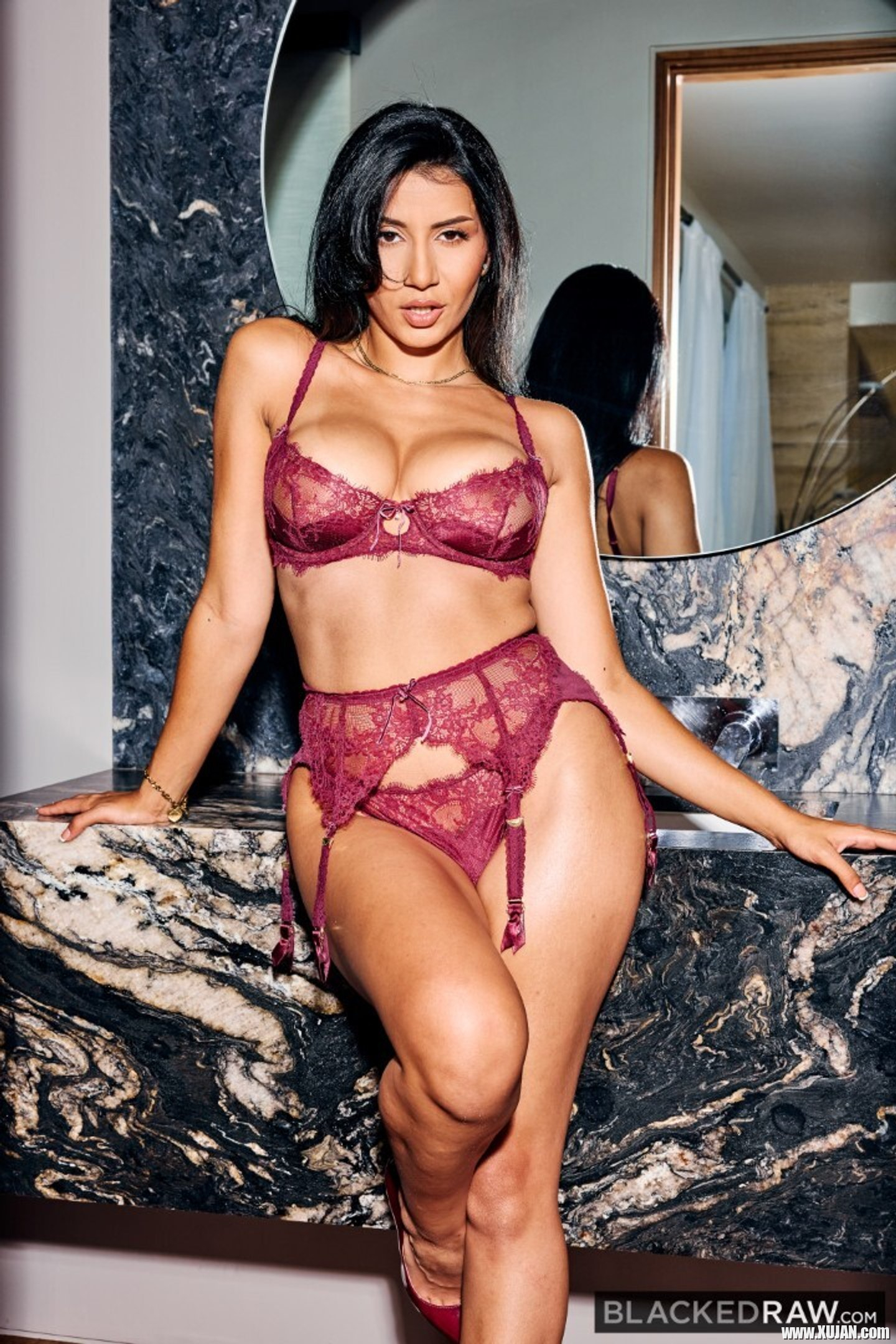 Busty Roxie Sinner drops her lingerie to be fucked by her black lover - Photo #3332428