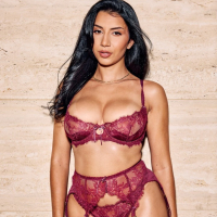 Busty Roxie Sinner drops her lingerie to be fucked by her black lover