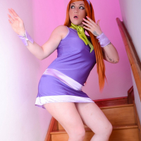 Hot Cosplay Pornstar Harmony Reigns riding a Dick