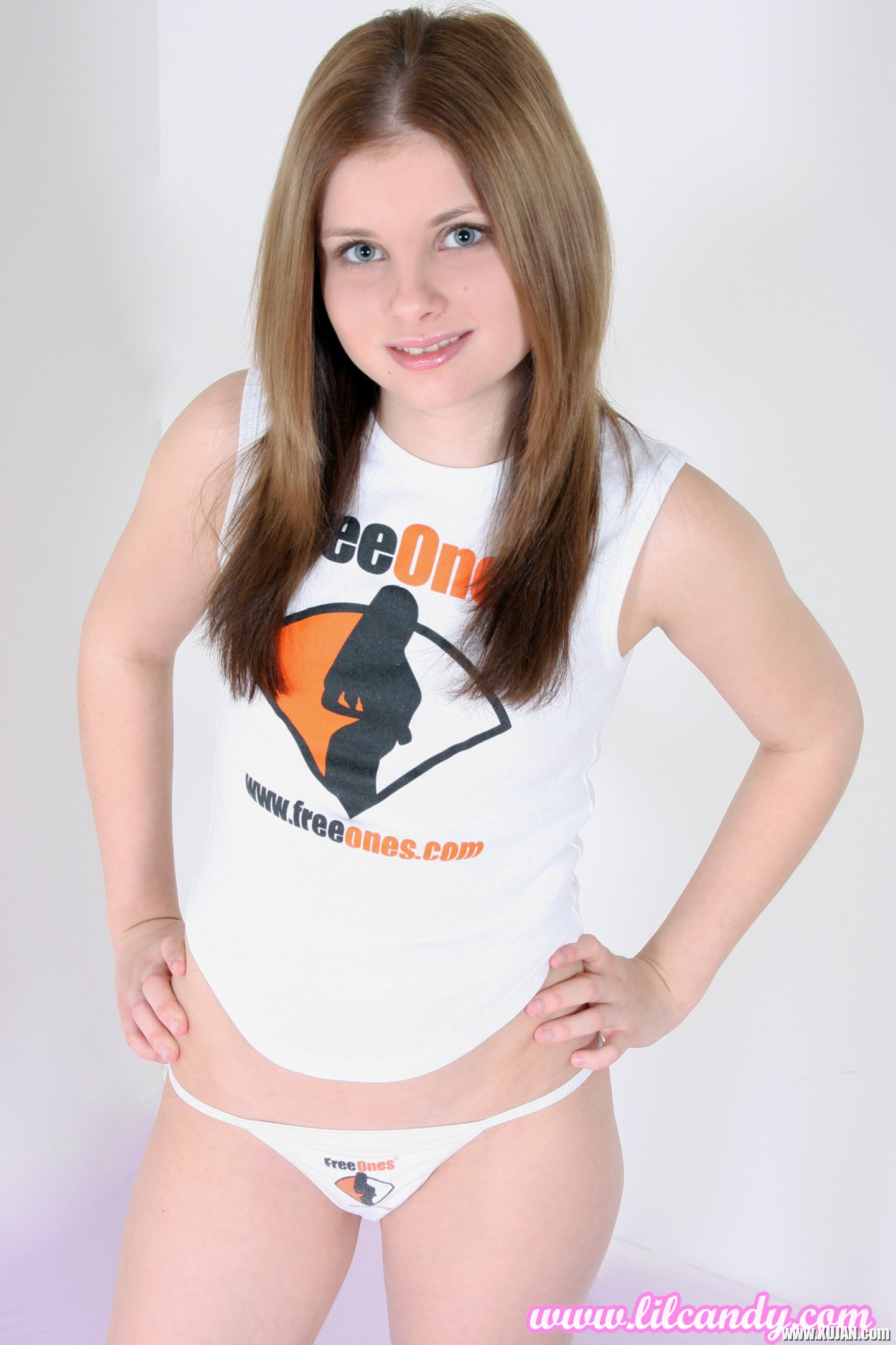 Lil Candy in FreeOnes Gear showing her shaved Pussy - Photo #3340113