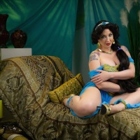 Horny jeanie Leya Falcon wishes orgasm