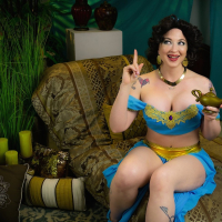 Horny jeanie Leya Falcon wishes orgasm