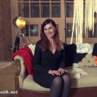 Kinky Jeny Smith loves to tease wearing stockings