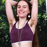 Small tits amateur brunette Sia Wood spreading legs for ATK Hairy