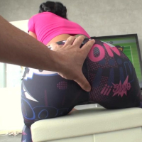 Nerdy Gal Julia De Lucia shows Ass and fucks a Guy