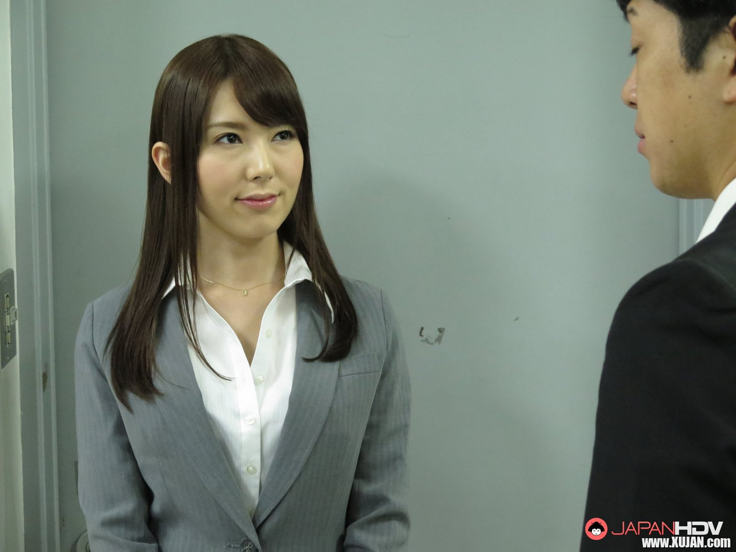 Naughty Yui Hatano sucking her boss hard dick before giving him a titjob - Photo #3357256