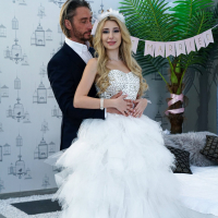 Newly wedded blonde Tory Sweety spreads legs for a hard cock