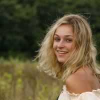 Blonde Jezebel Madd with hot ass posing naked during hiking
