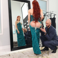 Redhead trans babe sucking a dick before being fucked Ariel Demure