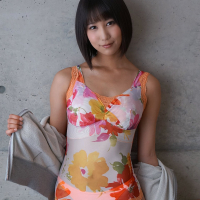Sweet Riku Minato takes off her bikini to show her pussy