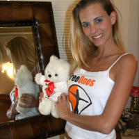 Mindy stripping and toying her Pussy