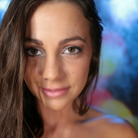Abigail Mac showing her spread Pussy closeup