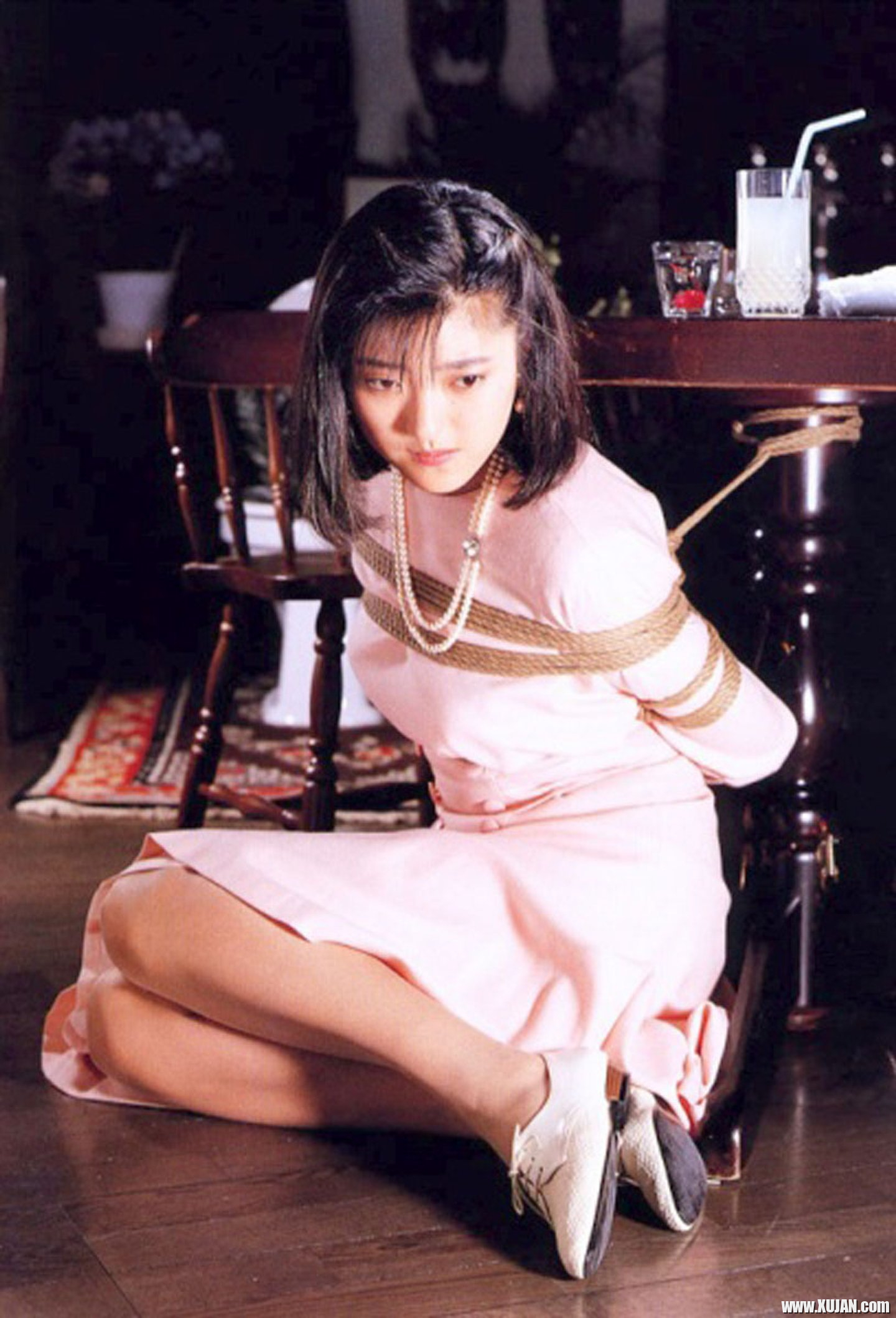 Smoking Hot Brunette Girl got Tied up on the Chair - Photo #3371583