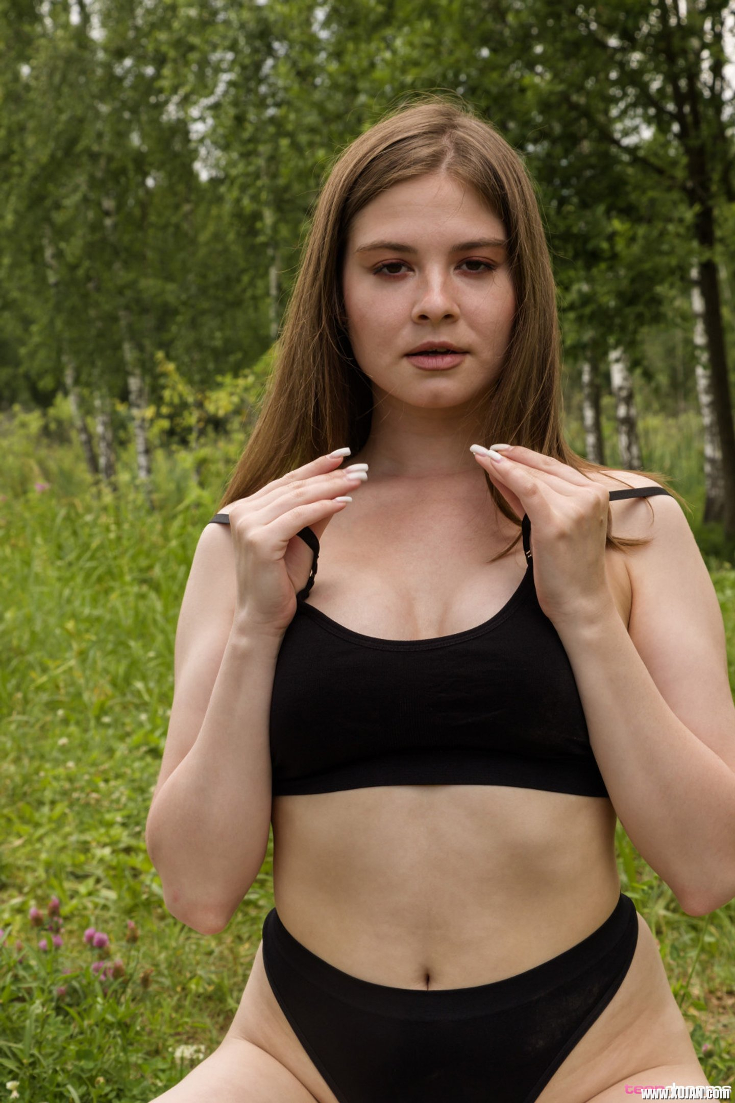 Good looking Kira Rami having fun posing while doing yoga - Photo #3372071