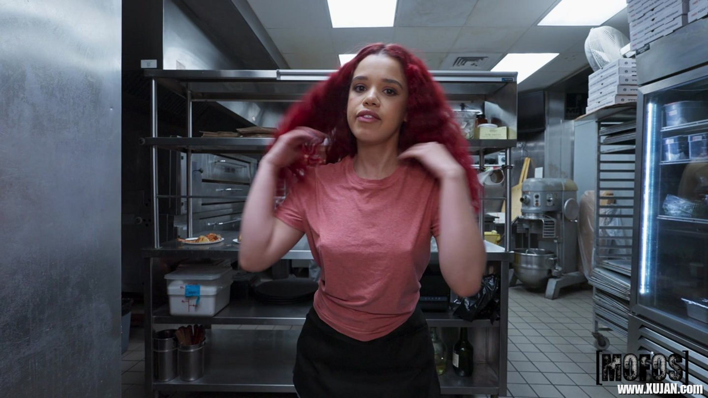 Curly redhead Archer Ali sucks and fucking in professional kitchen - Photo #3374860