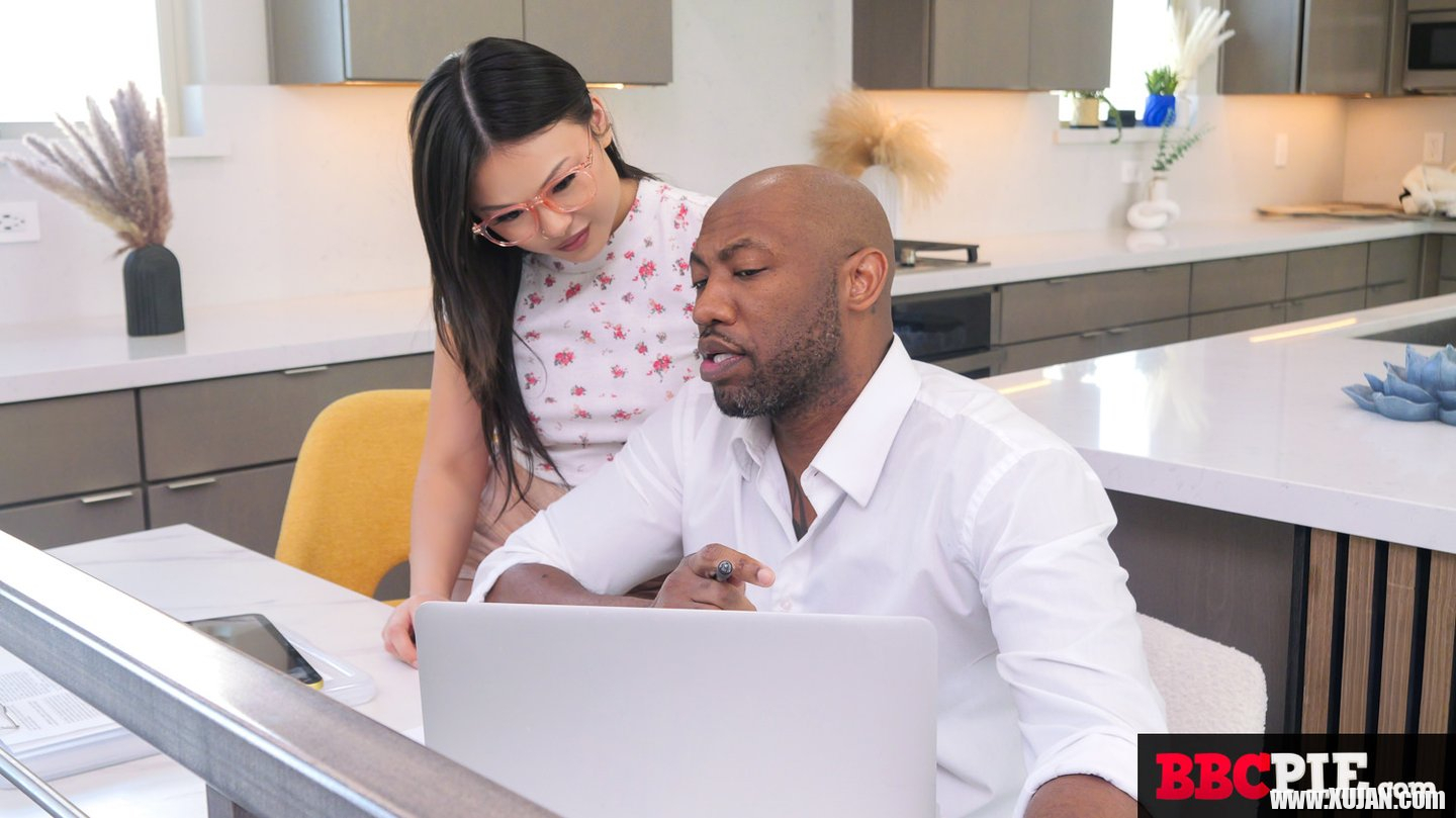 Asian doll Lulu Chu gets pumped with her tutors huge black wiener - Photo #3375086