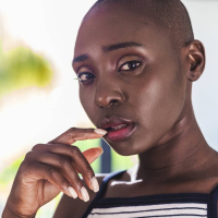 Ebony model Zaawaad shows her perfect bubble butt and nice tits
