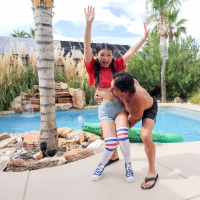 Petite asian Lulu Chu oils up her body before taking a ride on a cock
