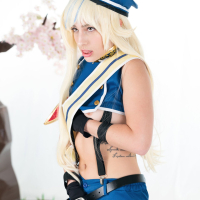 Kristen Scott undresses from her cosplay outfit just for you
