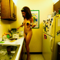 Sexy black Girl Dante Posh posing nude at Home
