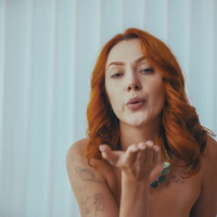 Super sexy redhead lady Cherry Candle spreads wide for deep pussy fuck