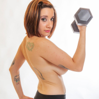 Chelsea Bell works out and takes off here clothes to tease