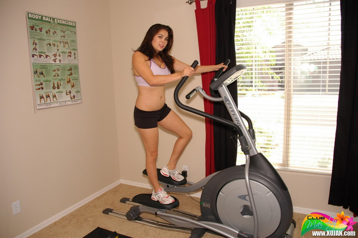 Sexy Mai Ly gets hot and strips during a Workout - Photo #3383704