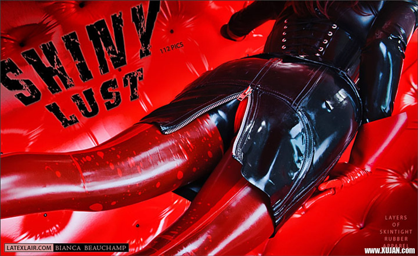 Feisty Bianca Beauchamp posing in a tight latex Suit - Photo #3385665