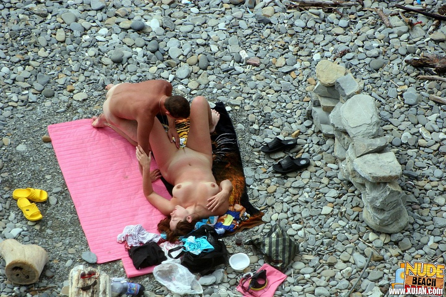Naked Couple caught fucking on public nude Beach - Photo #3388148