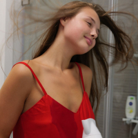 Adorable Olya Derkachs first photo session for Zishy and she nails it