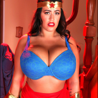 Leanne Crow turns into Wonder Woman at Halloween