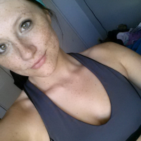 Freckles 18 taking Selfies in her Running Gear