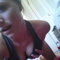 Freckles 18 taking Selfies in her Running Gear