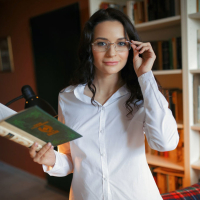 Ardelia Alina takes her Panties off in the Library