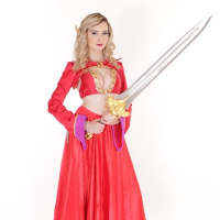 Elf princess Lexi Lore takes off her sexy costume
