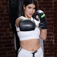 Fierce bitch Lady Dee gets screwed hard then creampied in boxing ring