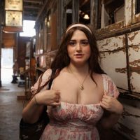 Busty Lilibet Saunders with hot ass showing off her big tits