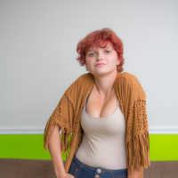 Playful redhead babe Naomi Clark revealing her sexy naked curves