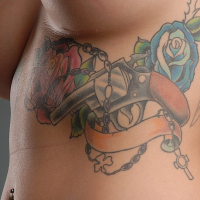 Hot babe Emily Parker shows off her super sexy tattooed body