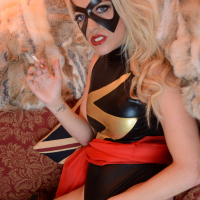 Blonde Xena Wilkes masturbates in Cosplay Scene
