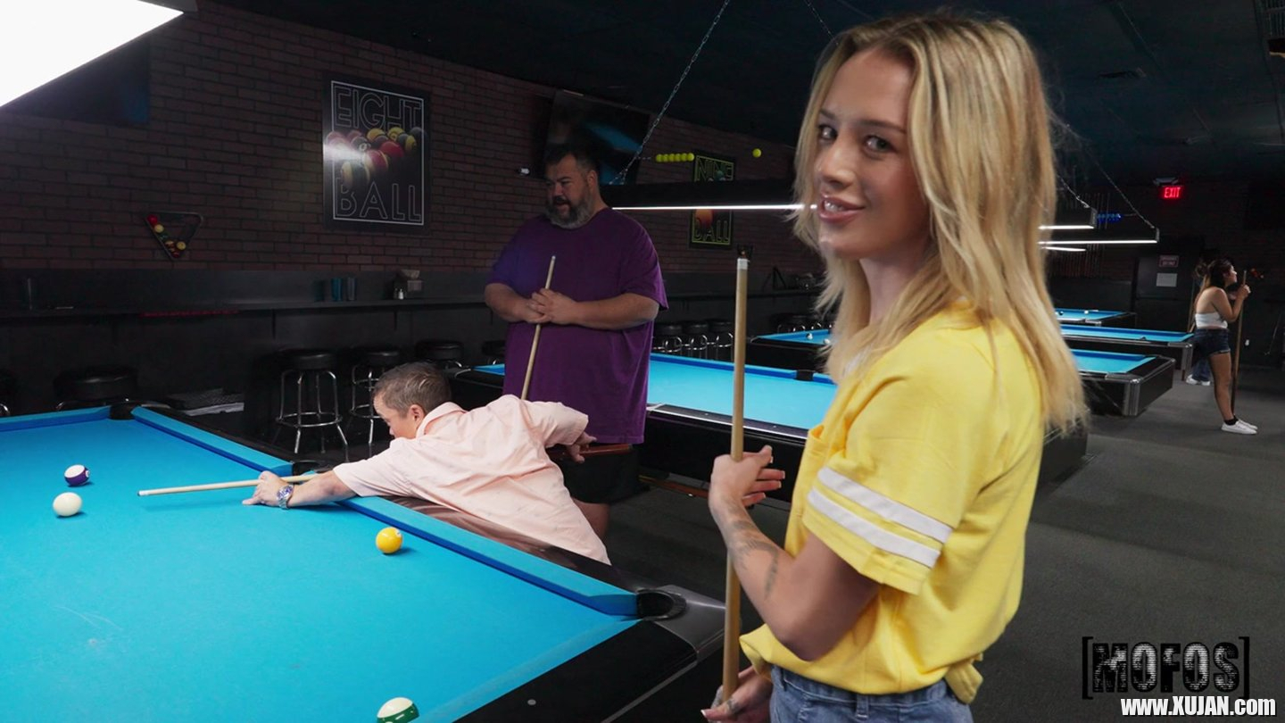 Hot babe Ashlyn Angel gets down and dirty in a pool hall - Photo #3421348
