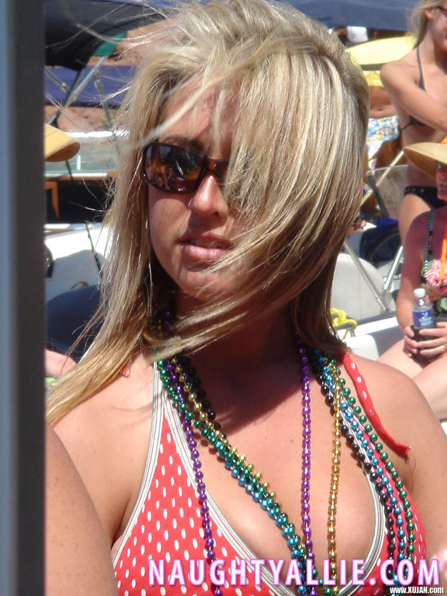 Naughty Allie posing and teasing at Boat Party - Photo #3424367